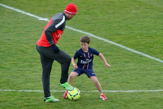 Cruz BECKHAM / Thiago SILVA  - 19.04.2013 - Entrainement du