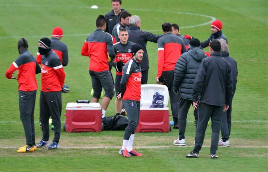 David BECKHAM   - 19.04.2013 - Entrainement du PSG
