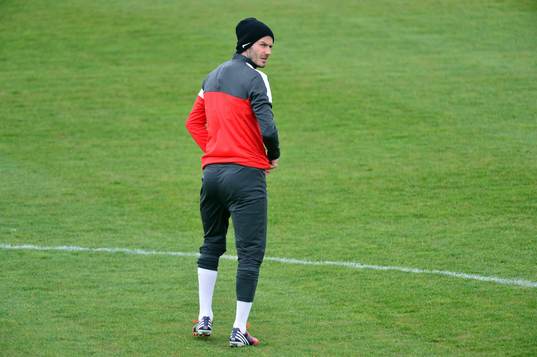 David BECKHAM - 19.04.2013 - Entrainement du PSG