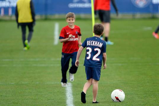 Cruz BECKHAM / Romeo BECKHAM  - 19.04.2013 - Entrainement