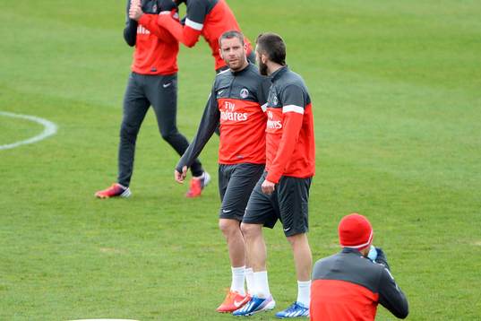Jeremy MENEZ / Sylvain ARMAND - 19.04.2013 - Entrainement