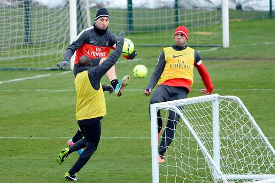Zlatan IBRAHIMOVIC - 19.04.2013 - Entrainement Paris Saint