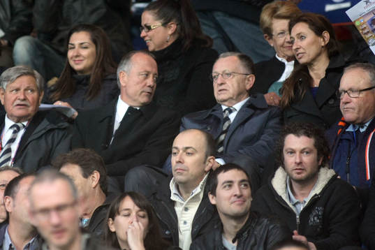 Bernard LACOMBE / Jean Michel AULAS - 19.04.2013 -