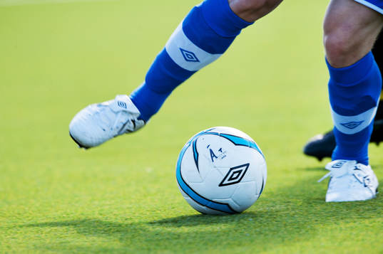 Fot, boll, konstgräs, dribbling