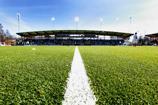 Snart match på Kopparvallen med nya träläktaren