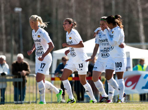 Caroline Seger, MArta Viera da Silva, jubel, Tyresö