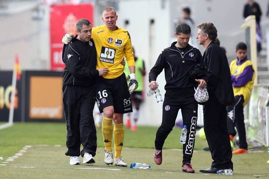 blessure de Olivier Blondel - 21.04.2013 - Toulouse /