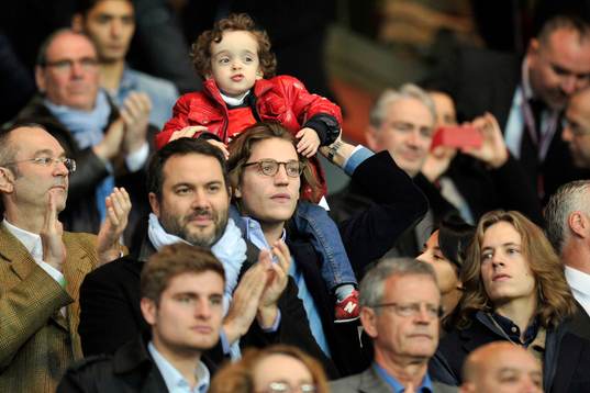 Fils Sarkozy en famille - 21.04.2013 - Paris Saint Germain