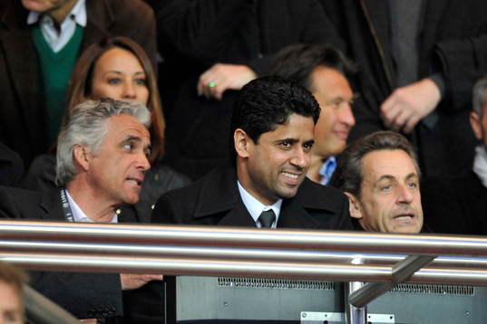 Jean Pierre RIVERE / Nasser AL KHELAIFI / Nicolas SARKOZY -