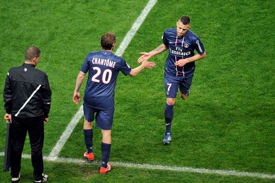Clement CHANTOME / Jeremy MENEZ - 21.04.2013 - Paris Saint