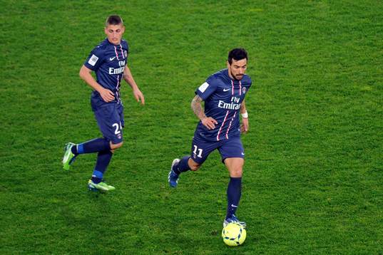 Marco VERRATTI / Ezequiel LAVEZZI - 21.04.2013 - Paris