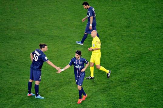 Zlatan IBRAHIMOVIC / Javier PASTORE - 21.04.2013 - Paris
