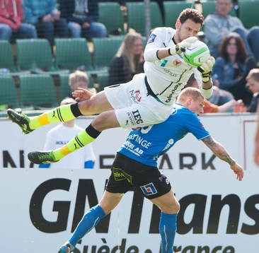 Etrit Berisha, målvakt, Kalmar och Gudjon Baldvinsson,