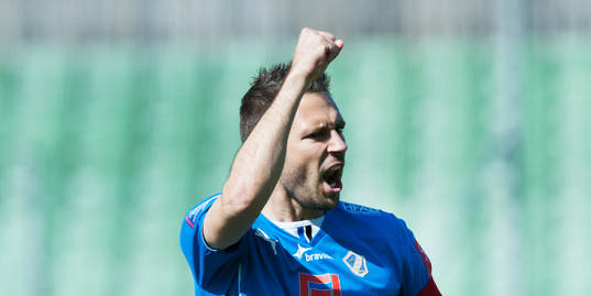 1-0,  Stefan Selakovic, Halmstad, jubel