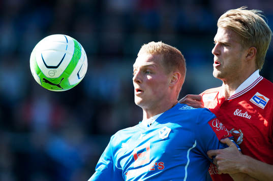 Gudjon Baldvinsson, Halmstad och Paulus Arajuuri, Kalmar,