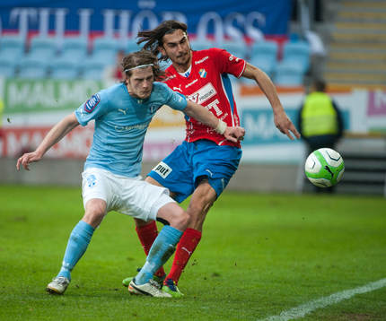 Erik Friberg, Malmö, och Vlado Zlojutro, Östers IF