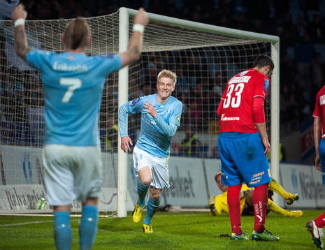 Simon Kroon, Malmö, jublar