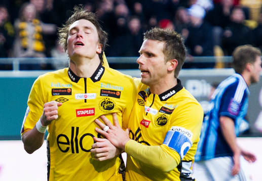 Lasse Nilsson, Elfsborg, andas ut och jublar