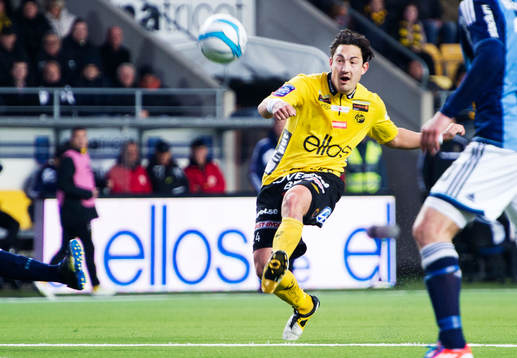 Stefan Ishizaki, Elfsborg, skjuter mot mål