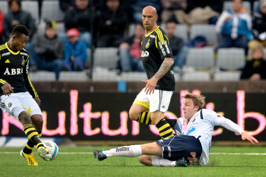 Ibrahim Moro, Daniel Majstorovic, AIK och Johan Oremo, Gefle