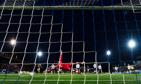 Mattias Hugosson, målvakt, Gefle, släpper in 1-2