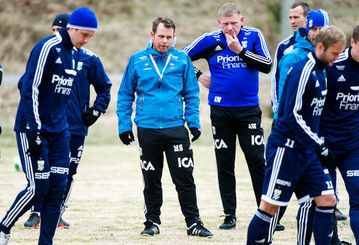 Mikael Stahre, tränare IFK Göteborg och Alf Westerberg,