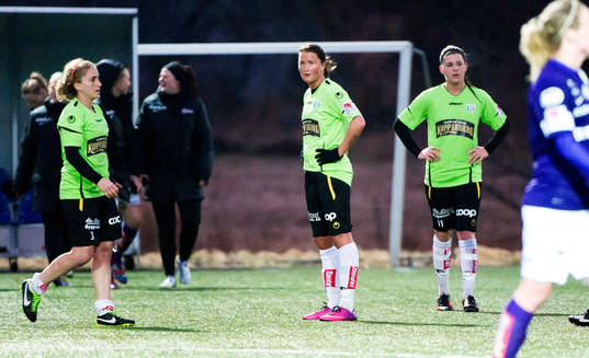Camille Levin, Catrine Dyngvold och Olivia Schough,