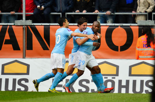 Jiloan Hamad, Miiko Albornoz, Tokelo Rantie, Malmö FF,