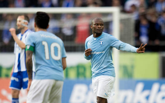 Tokelo Rantie, Malmö FF, gör 0-1
