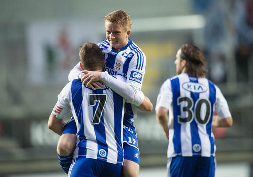 Sam Larsson, IFK Göteborg, jublar