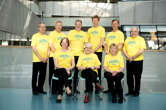 Bakre raden fr.v Kenneth Håkansson, Bert Andersson,