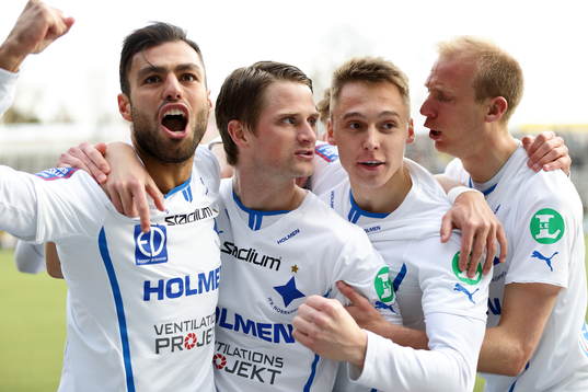 Imad Khalili (V), Norrköping, jublar