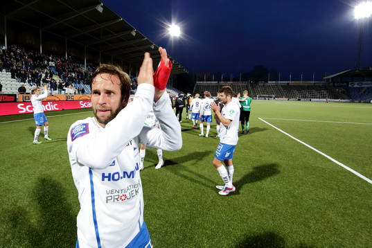 Mathias Florén, Norrköping, tackar publiken