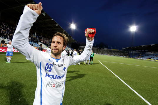 Mathias Florén, Norrköping, tackar publiken