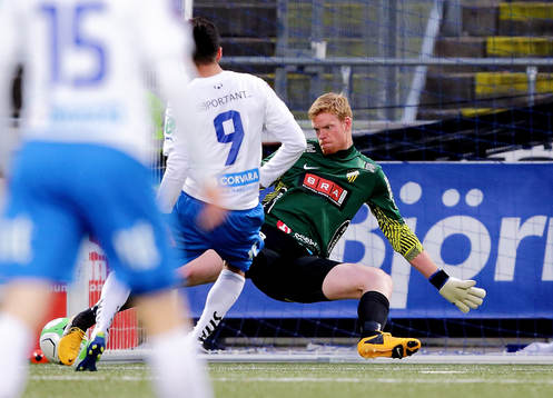 Imad Khalili, Norrköping, gör mål bakom Christoffer