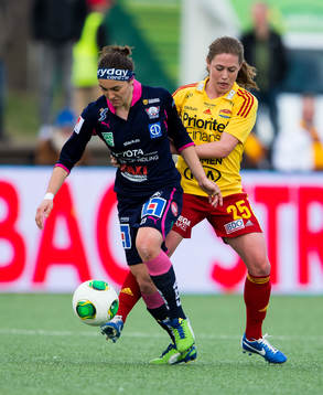 Tilda Heimersson, Linköping och Meghan Klingenberg, Tyresö