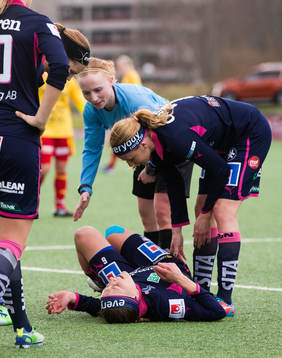 Mariann Gajhede Knudsen, Linköping, skadad