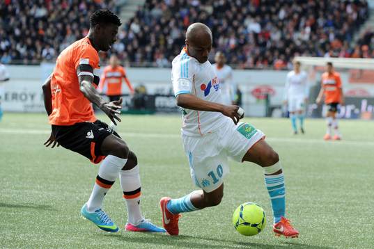 Bruno ECUELE MANGA / Andre AYEW - 27.04.2013 - Lorient /