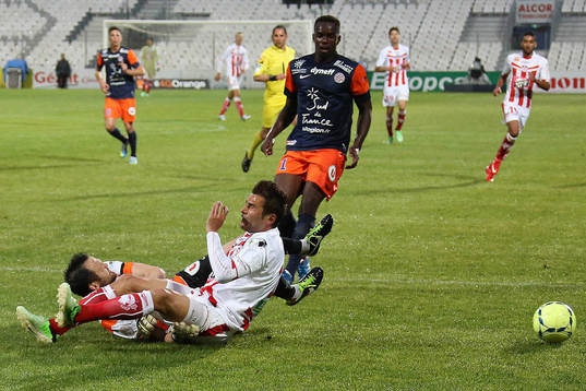 Blessure Geoffrey JOURDREN - 27.04.2013 - Ajaccio /