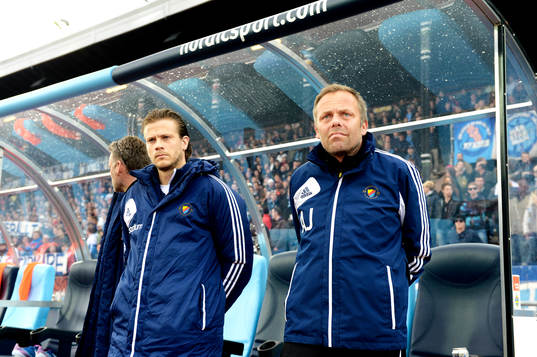 Martin Sundgren och Anders Johansson, tränare, Djurgården