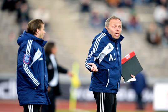 Martin Sundgren och Anders Johansson, tränare, Djurgården
