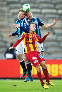 Emil Bergström och Mattias Östberg, Djurgården, i en
