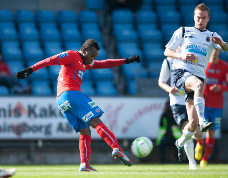May Mahlangu, Helsingborg, och Alexander Faltsetas, Gefle