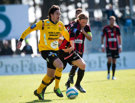 Daniel Ivanovski, Mjällby, körde solo från mittplanen