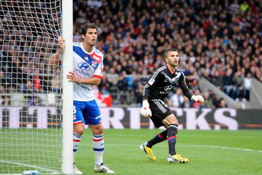 Yoann GOURCUFF / Anthony LOPES - 28.04.2013 - Lyon / Saint