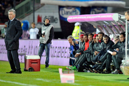 Carlo ANCELOTTI / David BECKHAM - 28.04.2013 - Evian Thonon