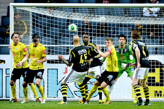 Daniel Majstorovic, AIK, gör 1-1 och det första