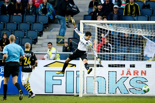 Kyriakos Stamatopoulos, målvakt, AIK släpper in 3-3