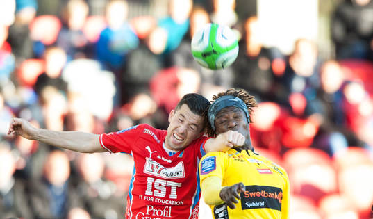 Denis Velic, Öster och Mohamed Bangura, Elfsborg, armbåge