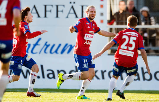 Emil Karlsson, Tobias Bratt, Örgryte, jublar